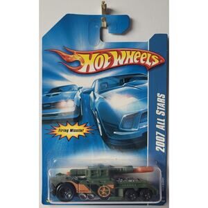 Hot Wheels 2007 All Stars Invader Green Tank 142/180 1:64 Diecast